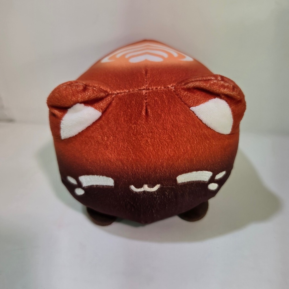 Aurora Tasty Peach Studios Chai Meowchi Cat Plush 7in Brown Coffee Latte Art